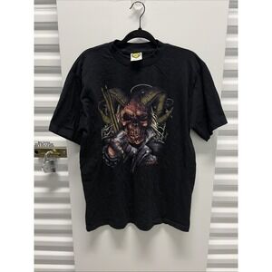 Vintage 90s Rare Balzout T Shirt Size Large Hardcore "rock N Rule" 3D Emblem